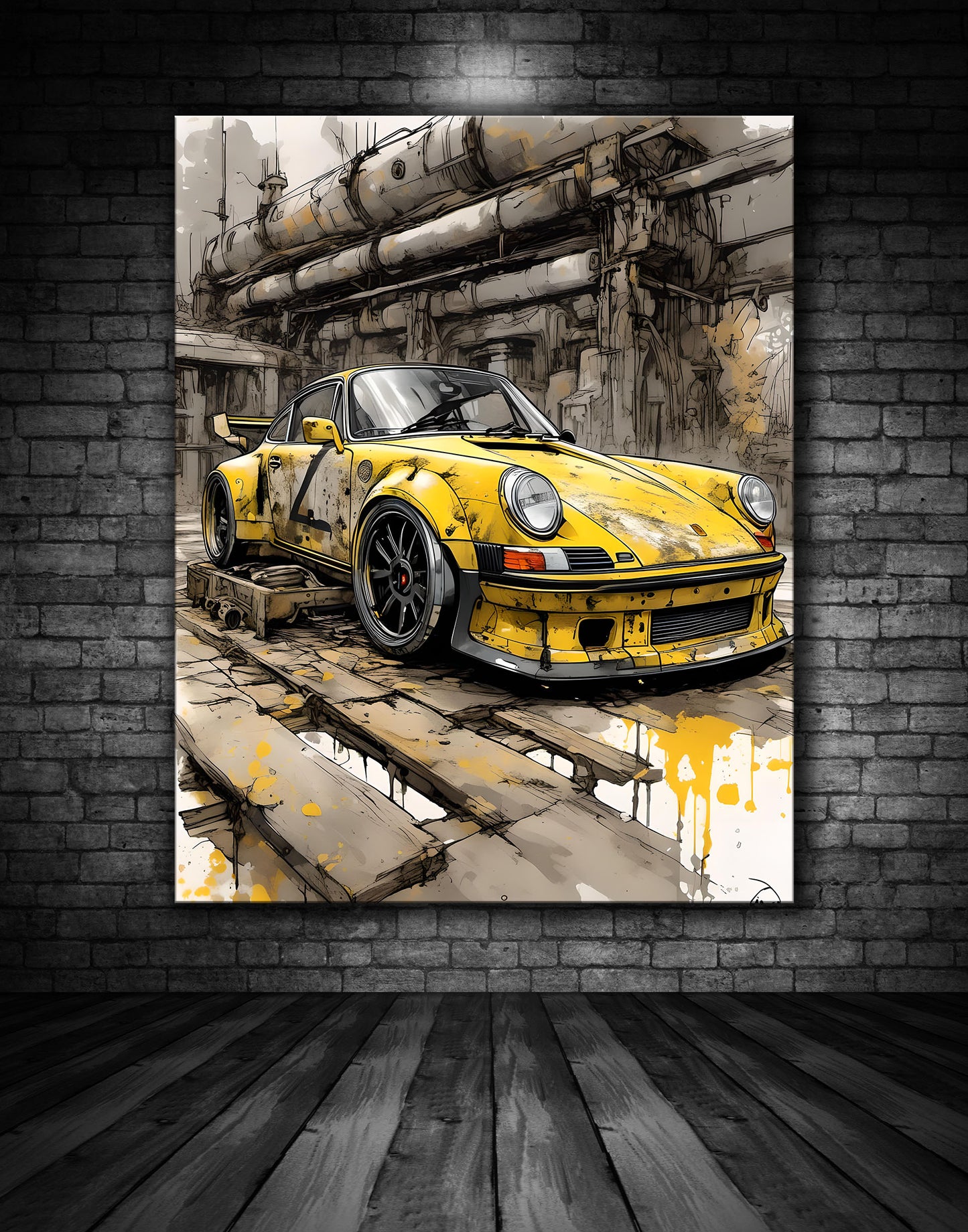 Beautiful Porsche Painting Ref 0001