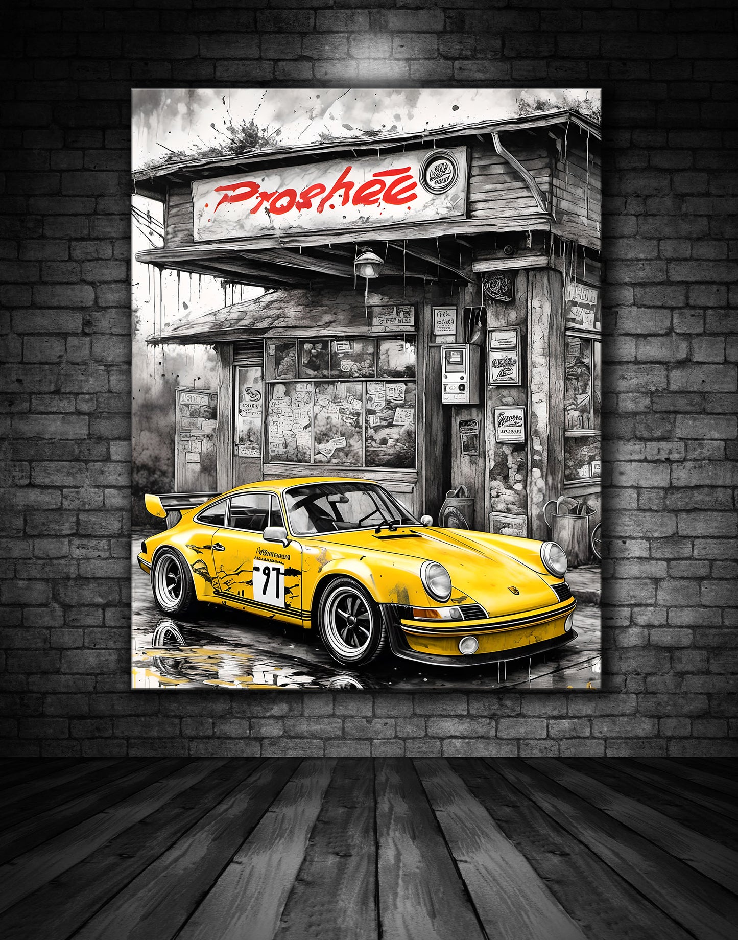 Beautiful Porsche Painting Ref 00010