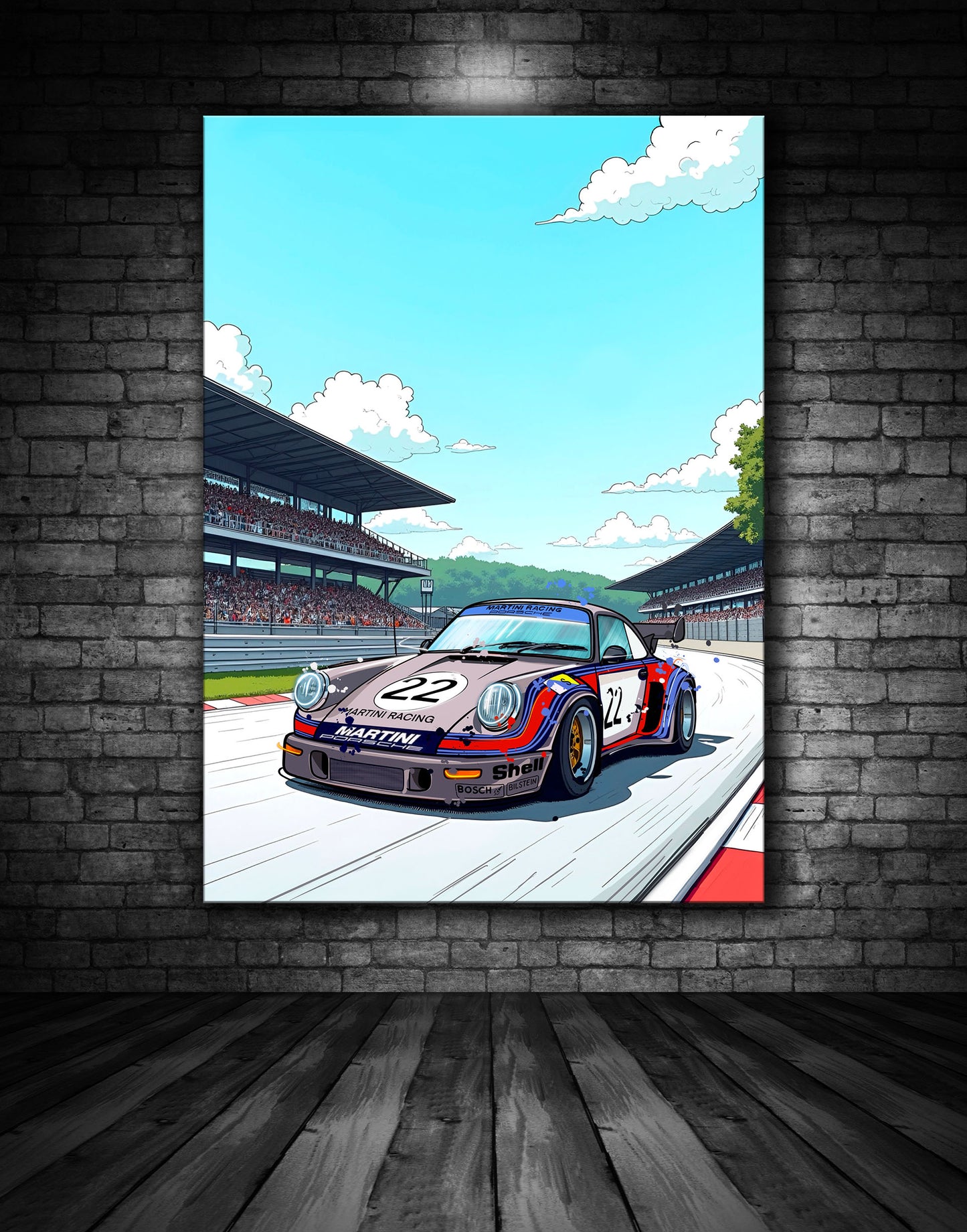 Beautiful Porsche Painting Ref 000103