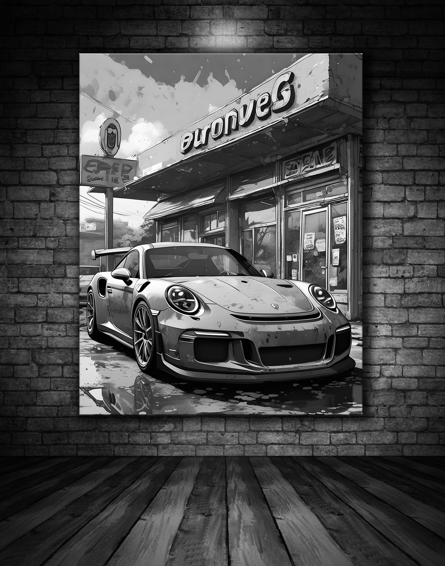 Beautiful Porsche Painting Ref 000114