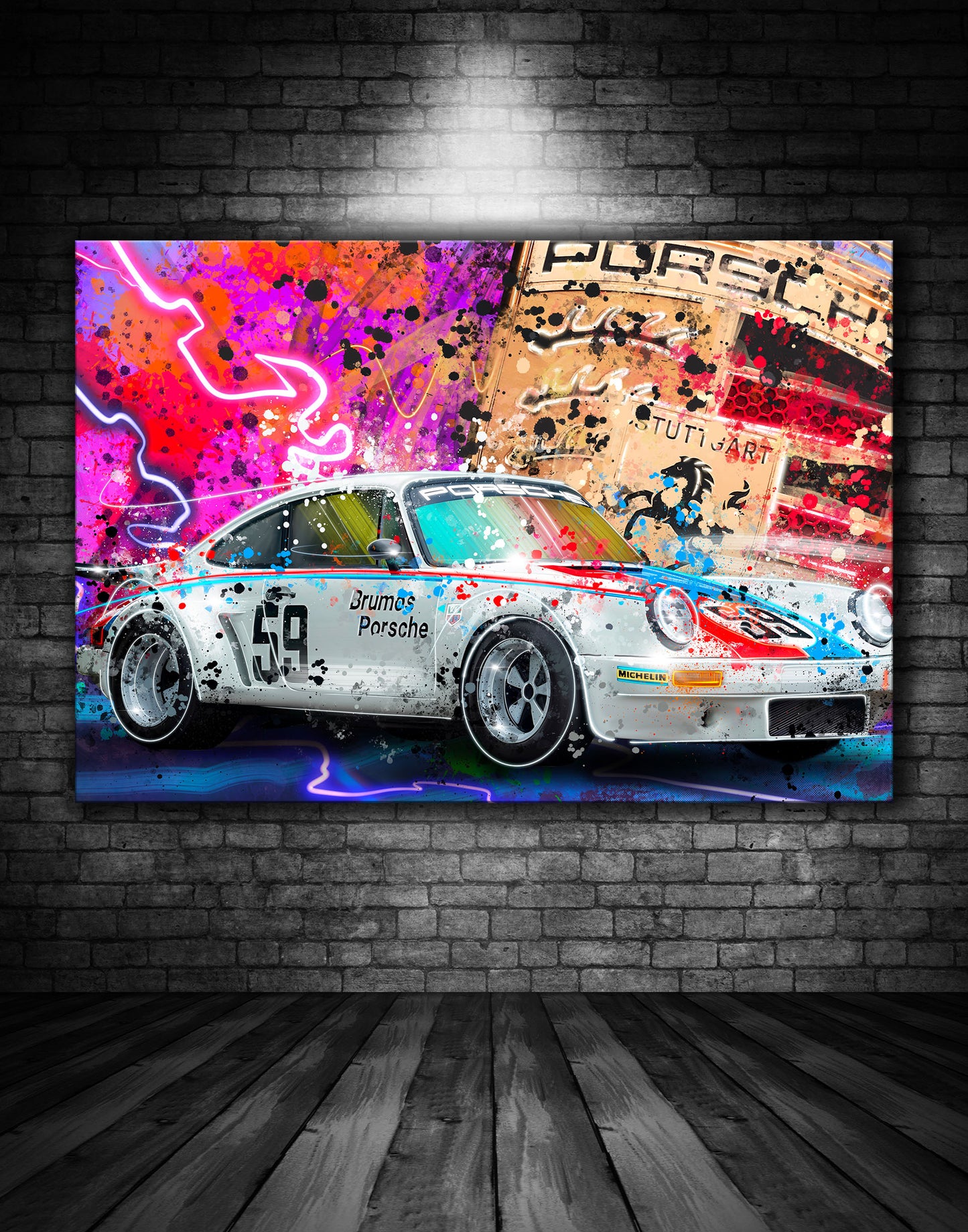 Beautiful Porsche Painting Ref 000117