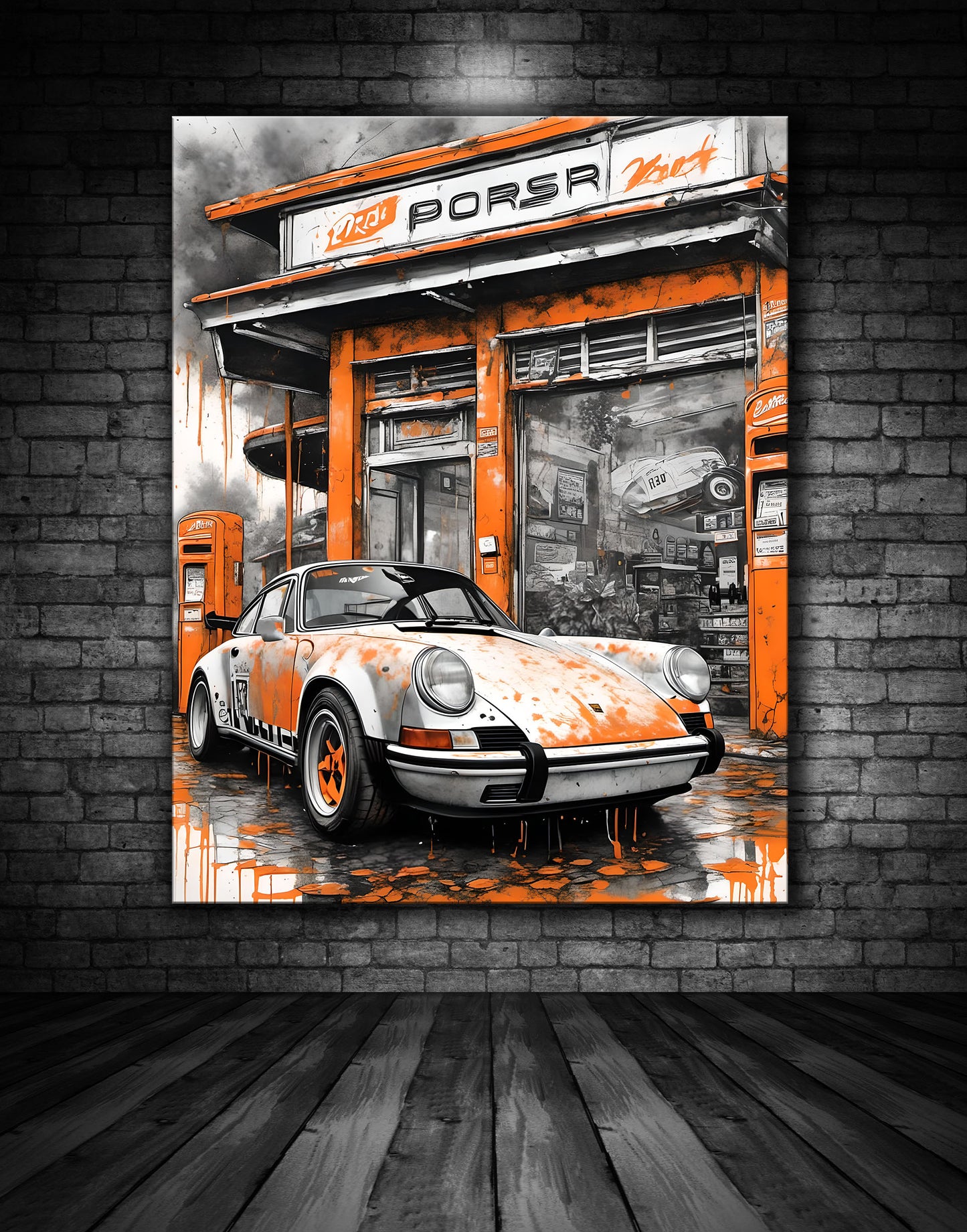 Beautiful Porsche Painting Ref 00020