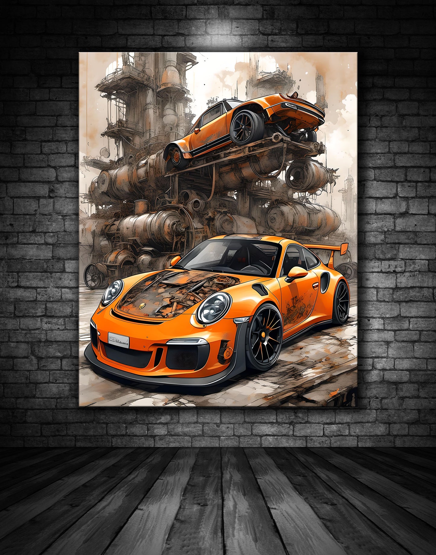 Beautiful Porsche Painting Ref 000205