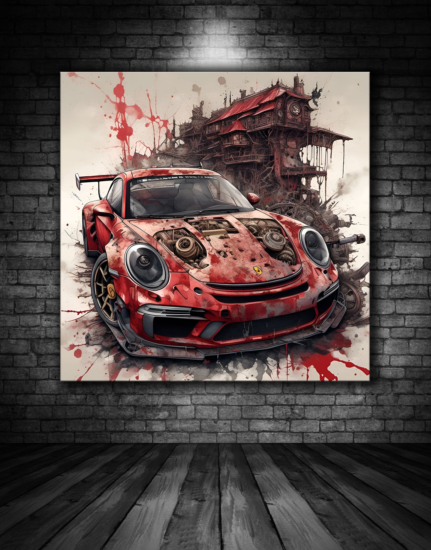 Beautiful Porsche Painting Ref 000213