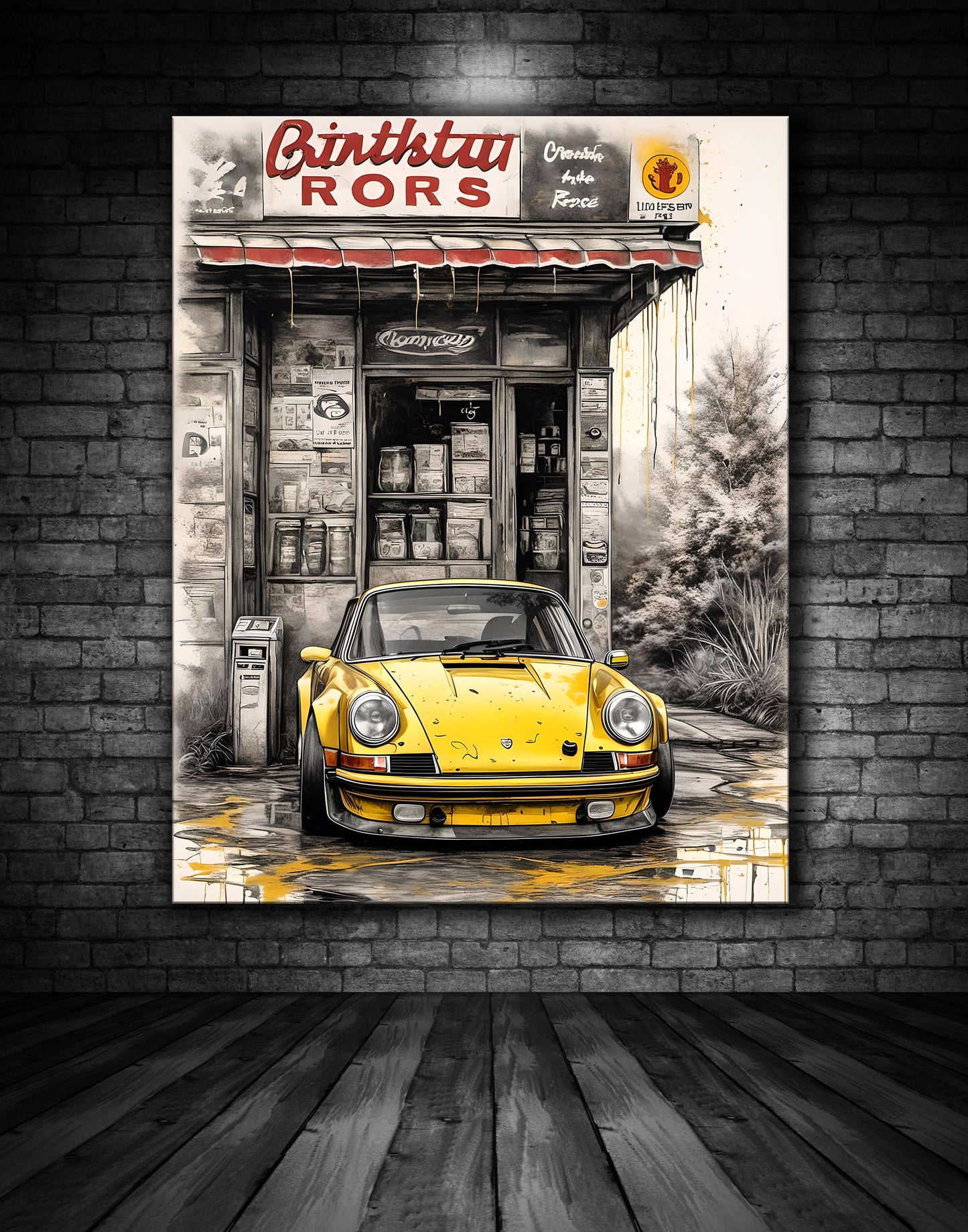 Beautiful Porsche Painting Ref 00022