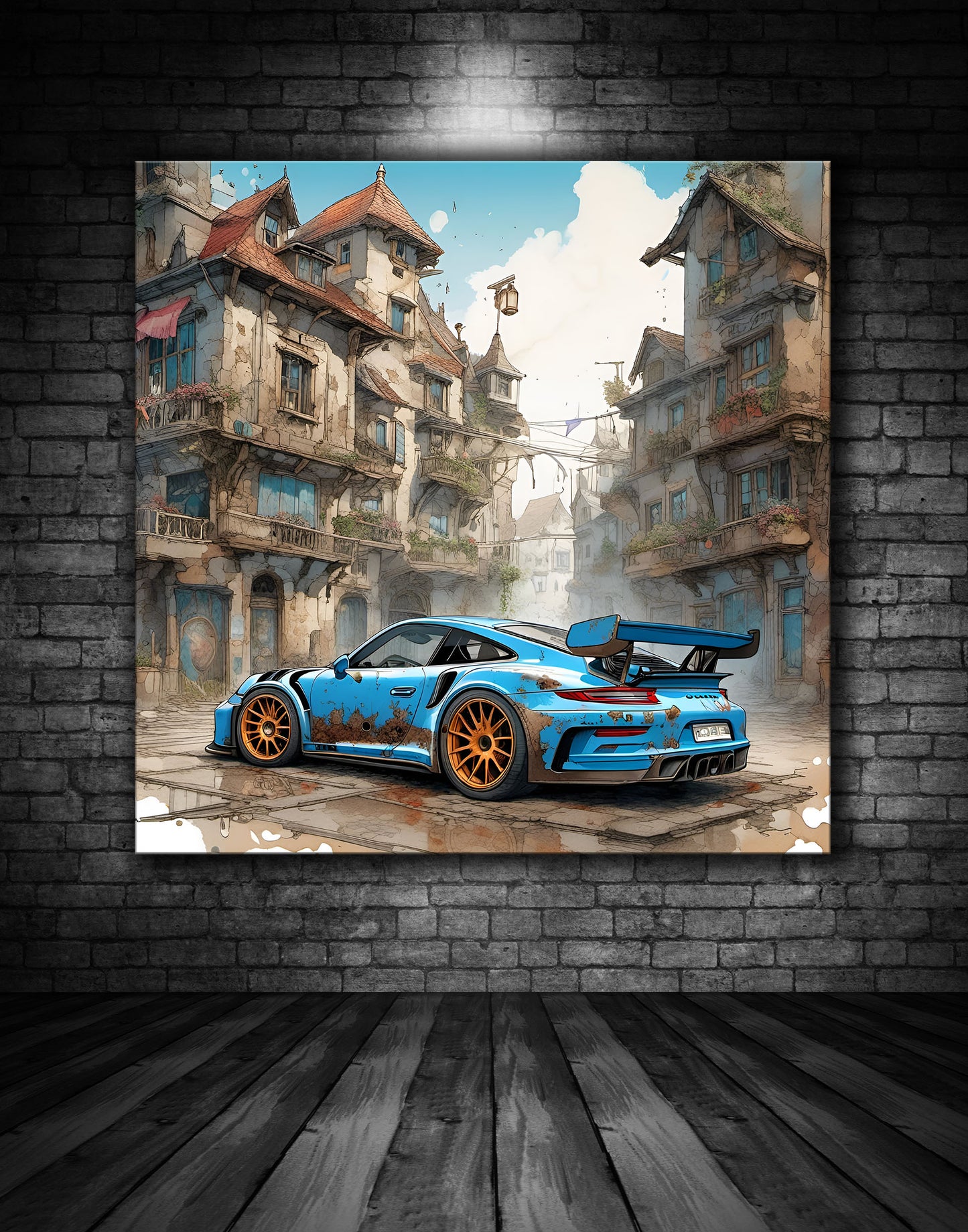 Beautiful Porsche Painting Ref 000223