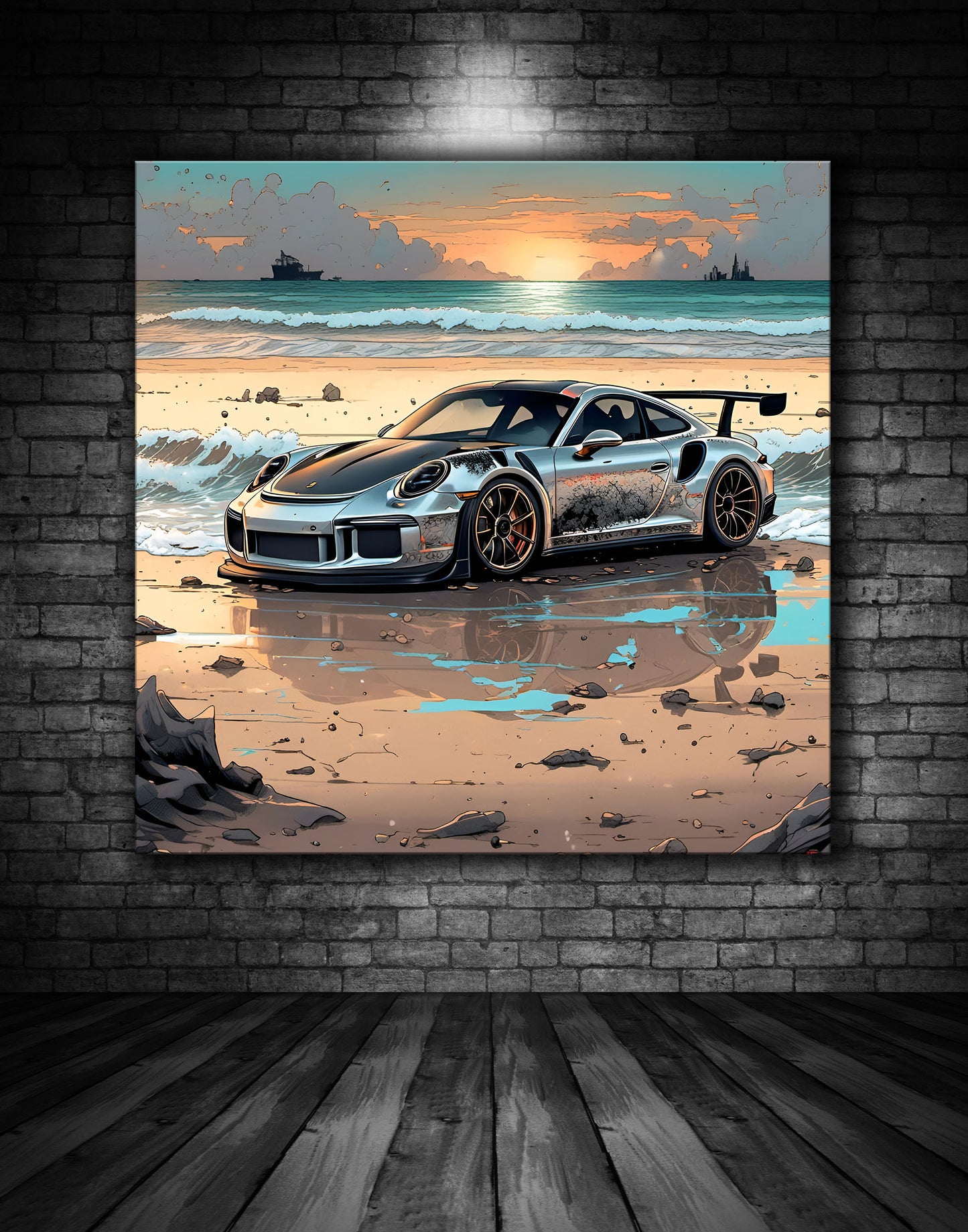 Beautiful Porsche Painting Ref 000231