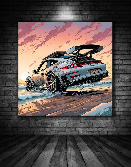 Beautiful Porsche Painting Ref 000232