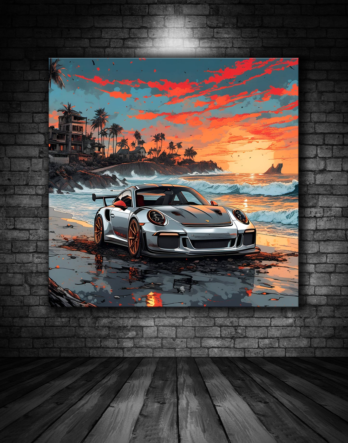 Beautiful Porsche Painting Ref 000236