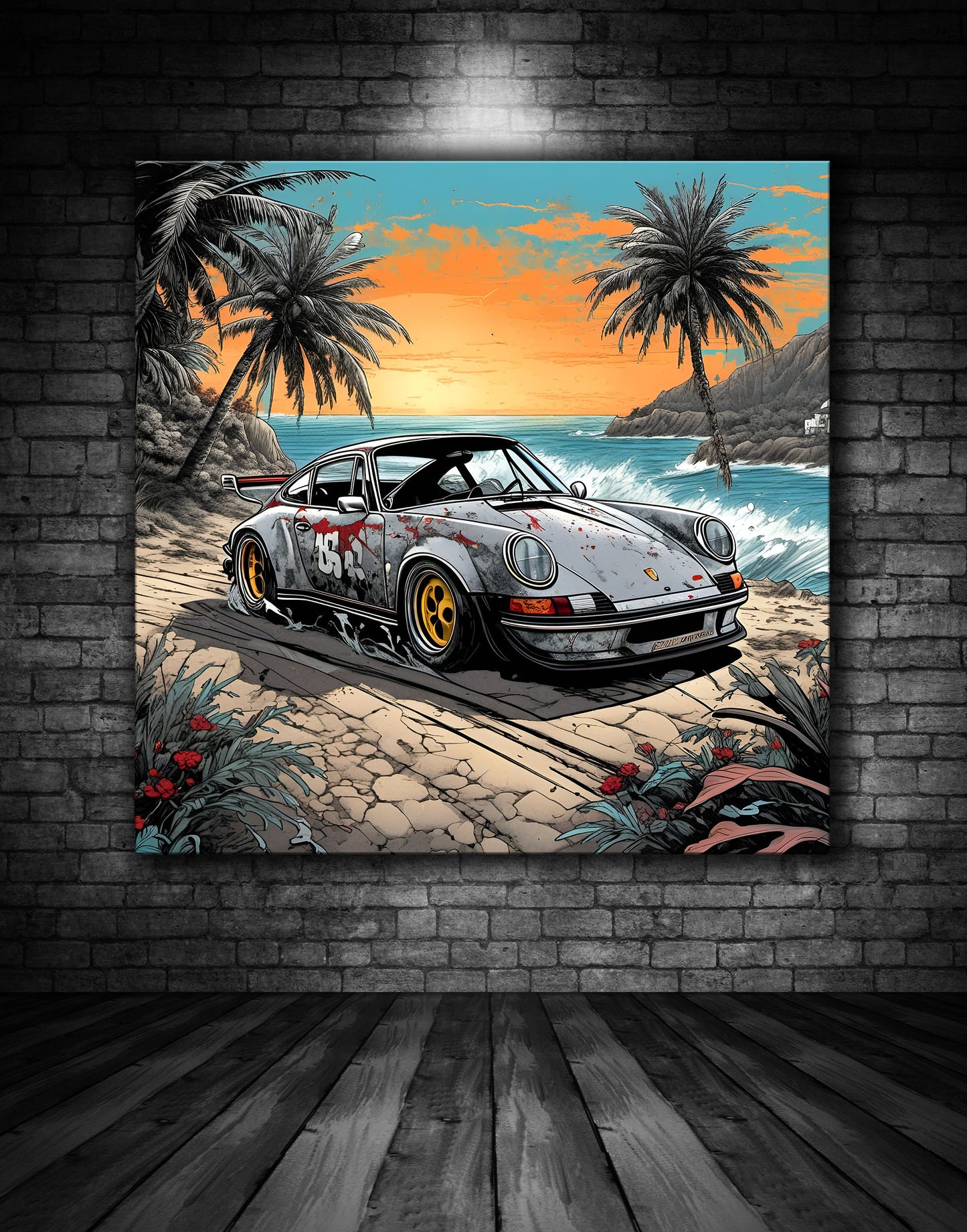 Beautiful Porsche Painting Ref 000240