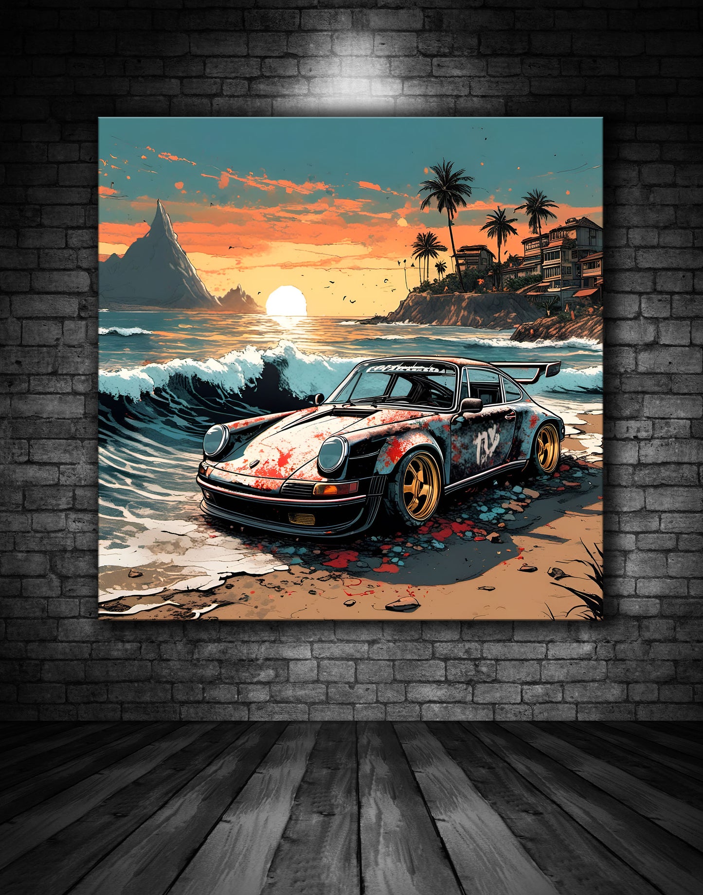 Beautiful Porsche Painting Ref 000246