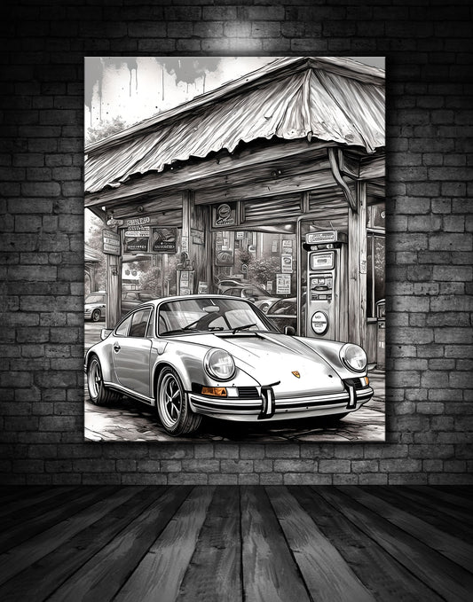 Beautiful Porsche Painting Ref 00028