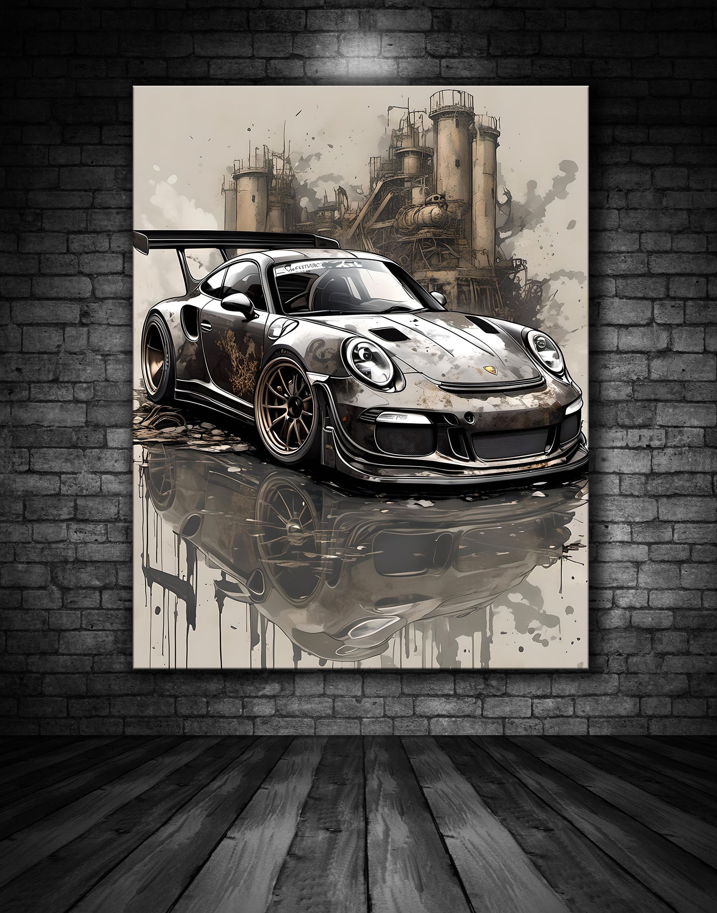 Beautiful Porsche Painting Ref 000292