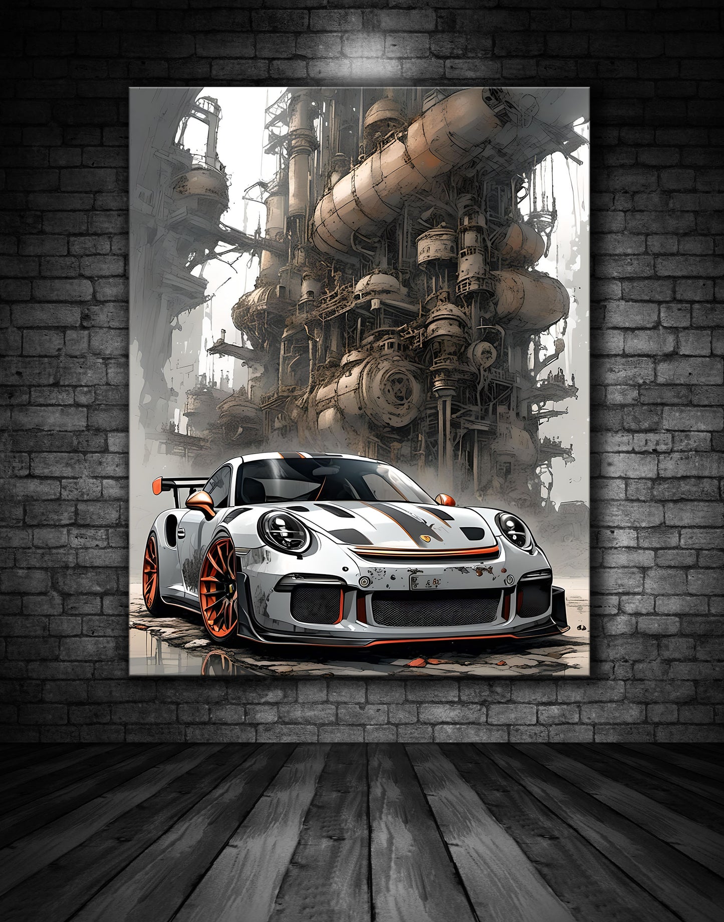 Beautiful Porsche Painting Ref 000298