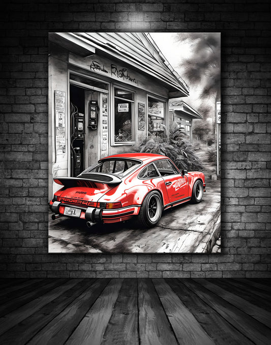 Beautiful Porsche Painting Ref 00030