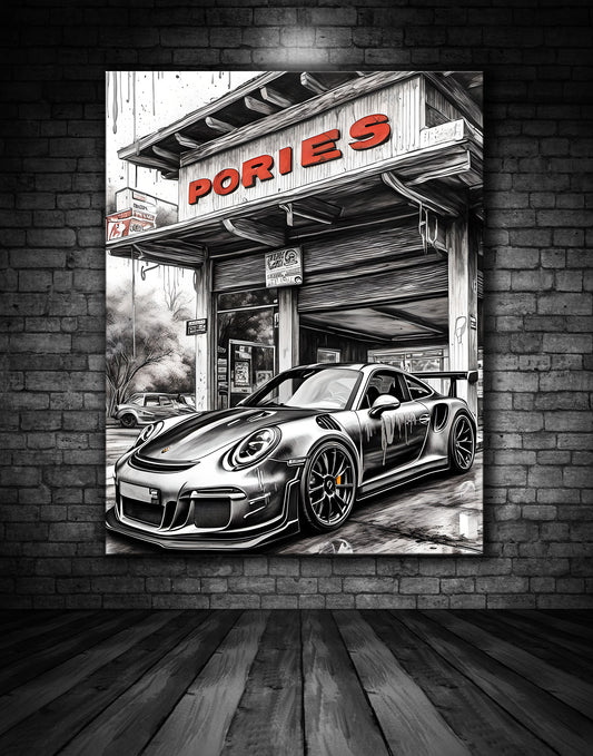 Beautiful Porsche Painting Ref 00046