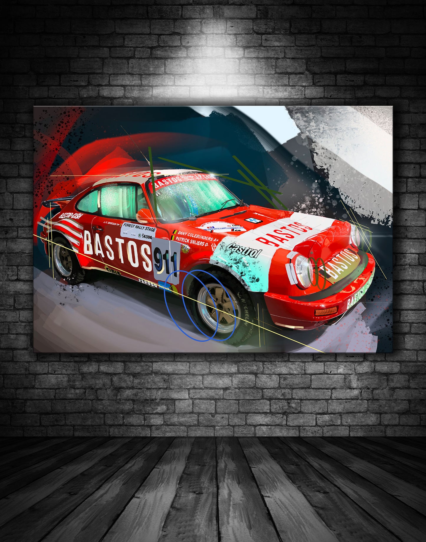 Beautiful Porsche Painting Ref 00047