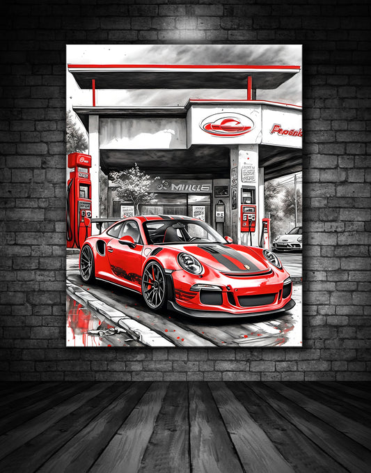 Beautiful Porsche Painting Ref 00054