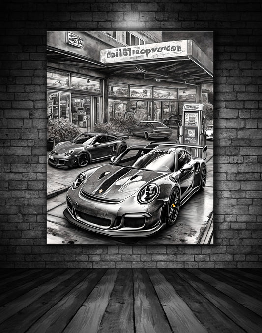 Beautiful Porsche Painting Ref 00074